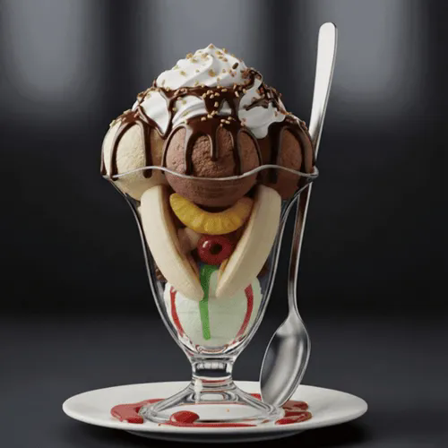 Banana Split Sundae 