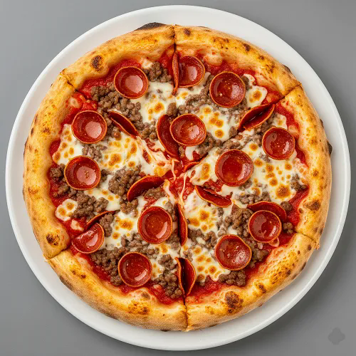 Cheese Pizza With Any 2 Toppings 